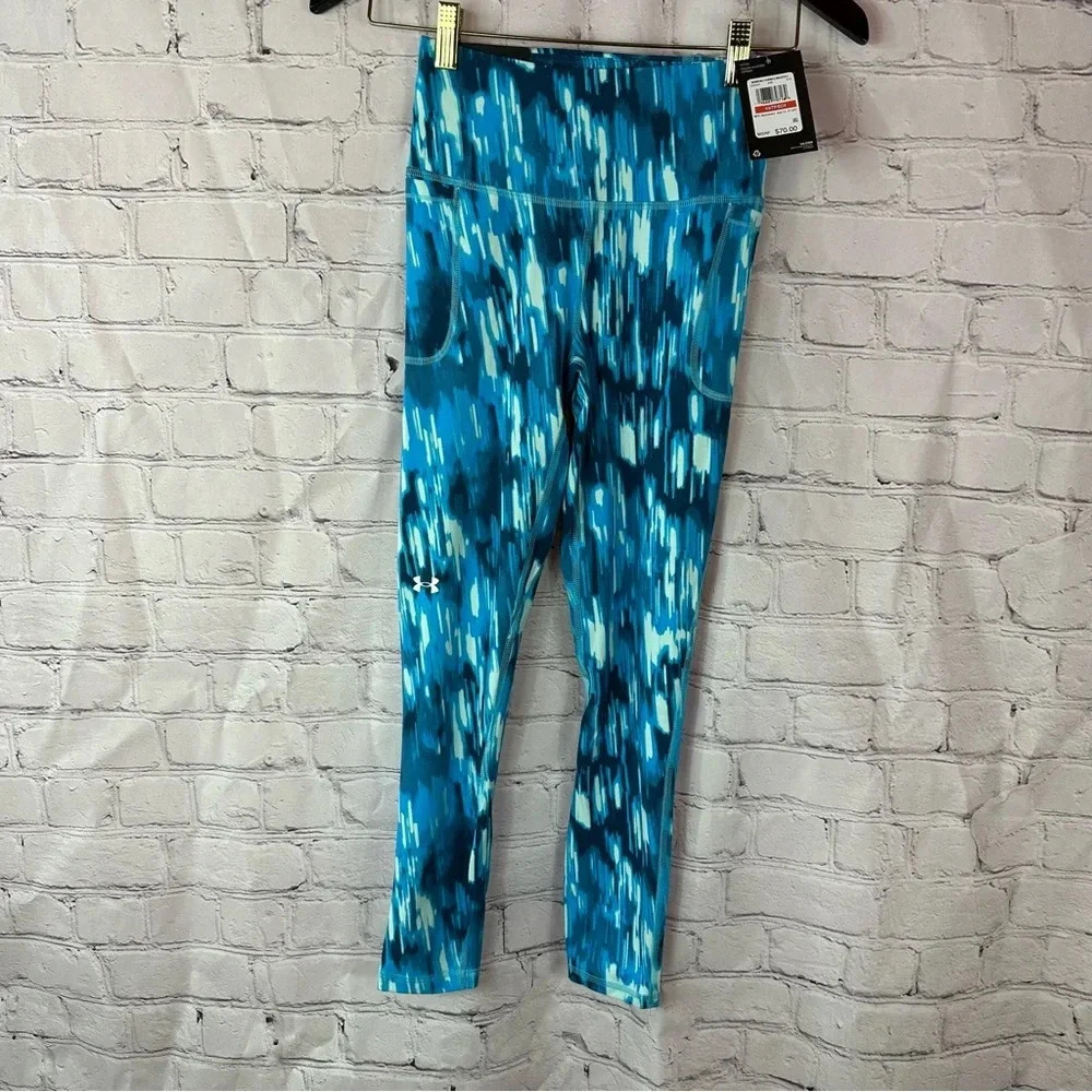 under armour fitted leggings MFO movement ankle length blueprint sz XS workout